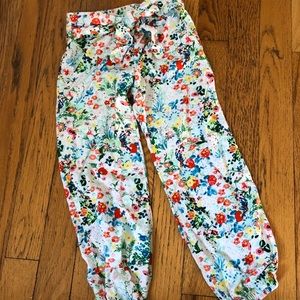 Floral joggers